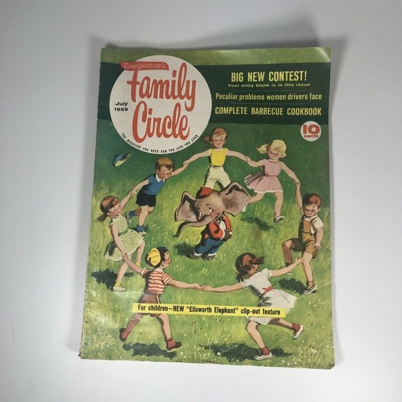 Family Circle Magazine July 1959 Ellsworth Elephant (R) - Picture 1 of 9